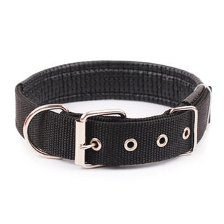 Buy black Rottweiler Comfortable Adjustable Nylon Strap  Collar