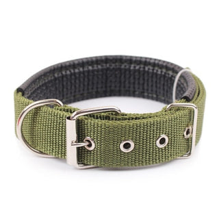 Buy green Rottweiler Comfortable Adjustable Nylon Strap  Collar
