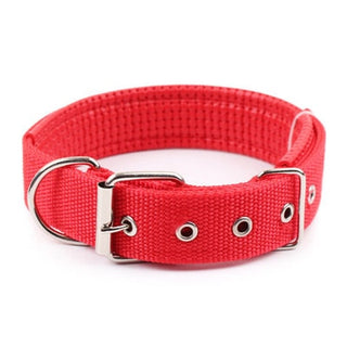 Buy red Rottweiler Comfortable Adjustable Nylon Strap  Collar