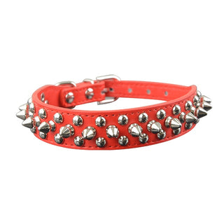 Buy red 9 Colors 2.5cm Width Rottweiler Leather  Collar
